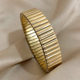 Waterproof Stainless Steel Watch Band Chain Wide Bracelet