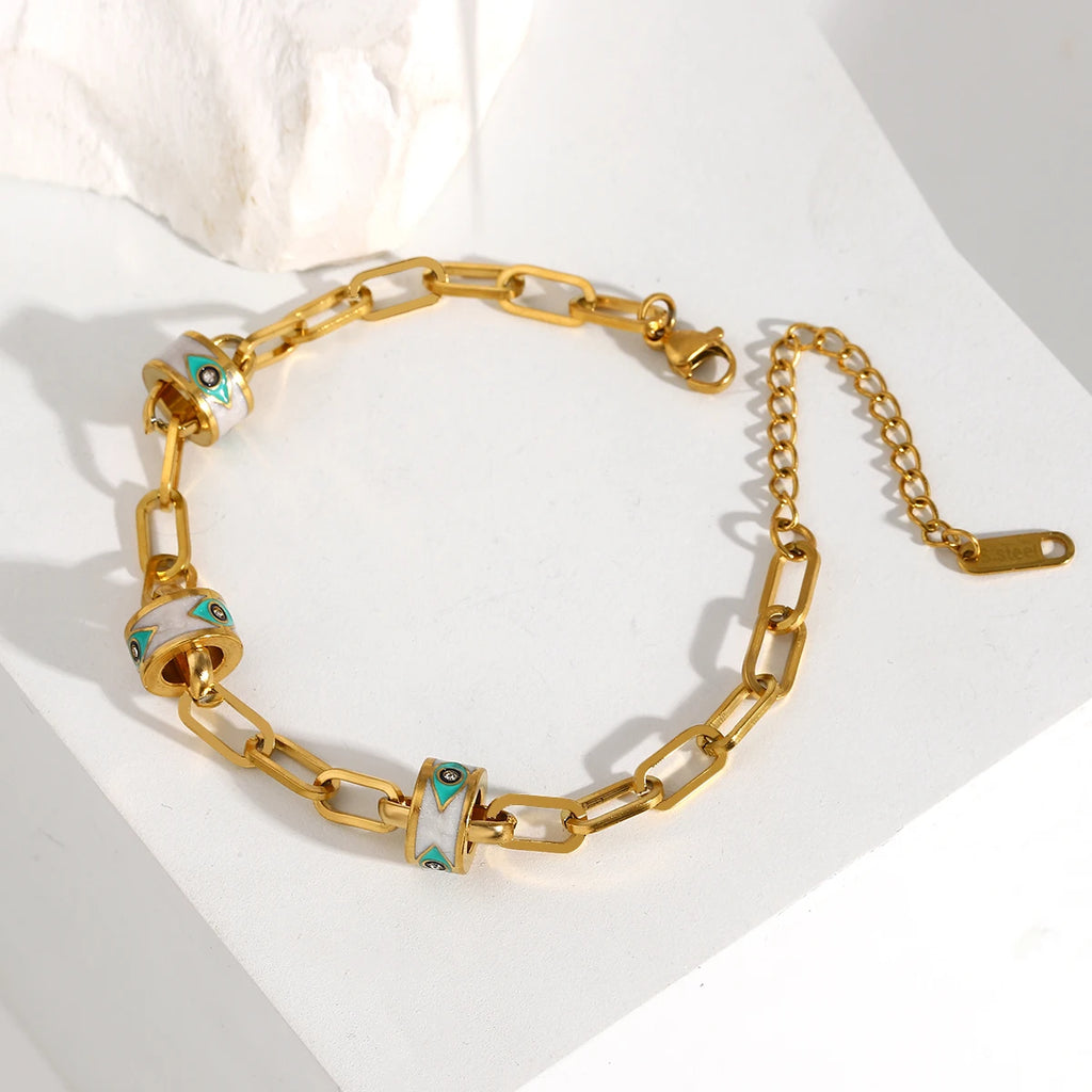Evil Eye Stainless Steel Bracelet for Women