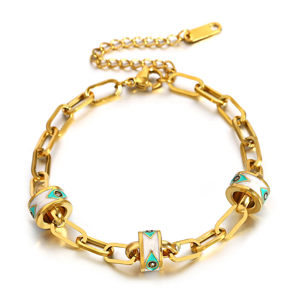 Evil Eye Stainless Steel Bracelet for Women