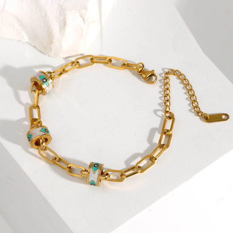 Evil Eye Stainless Steel Bracelet for Women