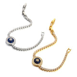 Zircon Evil Eye Bracelet Bangle Lucky Jewelry