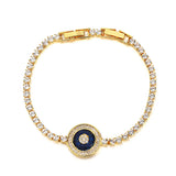 Zircon Evil Eye Bracelet Bangle Lucky Jewelry