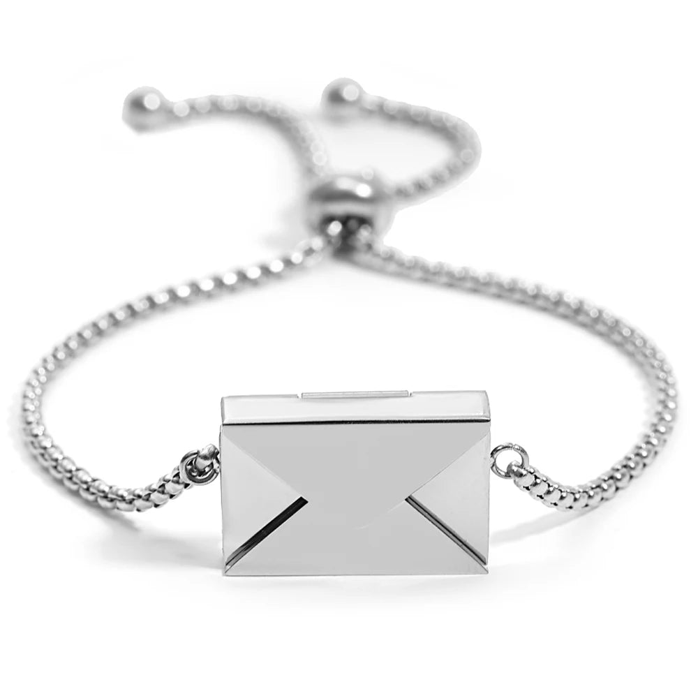 Vintage Story Book Pendant Steel Bracelet for Women