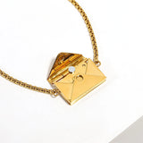 Vintage Story Book Pendant Steel Bracelet for Women
