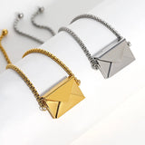 Vintage Story Book Pendant Steel Bracelet for Women