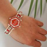 AEO Greek Red Bangle Bracelet