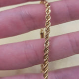 24K Twisted Rope Plated Bracelet for Men & Women