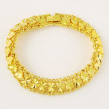 24k Flower Heart Bracelet for Women