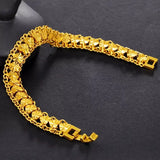 24k Flower Heart Bracelet for Women