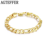 925 Sterling Silver Full Side Chain Bracelet - Wedding Jewelry Gift