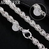 925 Silver Dragon Head Chain Necklace 20/24 Inch