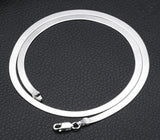925 Silver Snake Chain Necklace 4MM Men Women