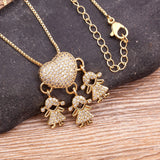 Kids Cartoon Friendship Pendant Necklaces Boys and Girls Chains Jewelry