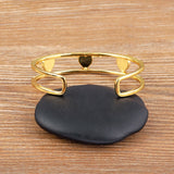 Heart Shape Copper Cubic Zircon Women Double-layer Bracelet