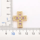 Cross Rhinestone Pendant Choker Necklace for Women