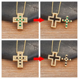 Cross Rhinestone Pendant Choker Necklace for Women