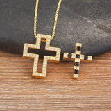 Cross Rhinestone Pendant Choker Necklace for Women