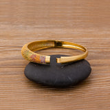 Colorful Crystal Bangle Copper CZ Cuff Bracelet Charm Jewelry