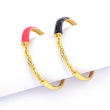 Chain Carving Opening Adjustable Bracelet Copper Jewelry