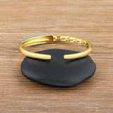 Chain Carving Opening Adjustable Bracelet Copper Jewelry