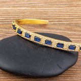 Classic Copper CZ Open Adjustable Bracelet Jewelry for Women
