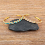 Classic Copper CZ Open Adjustable Bracelet Jewelry for Women