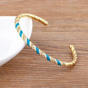 Copper Bangles for Women - Ethnic Cuff Bracelet Jewelry