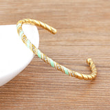 Copper Bangles for Women - Ethnic Cuff Bracelet Jewelry