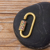 Lock Hook Spiral Clasps Necklace 3 Colors Carabiner Necklaces