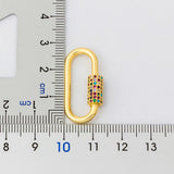 Lock Hook Spiral Clasps Necklace 3 Colors Carabiner Necklaces