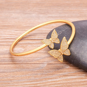 European American Butterfly Zirconia Bracelet Gift