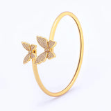 European American Butterfly Zirconia Bracelet Gift