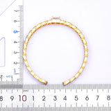 Geometric Rhinestone Open Bracelet Women Jewelry