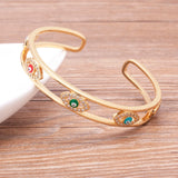 Evil Eye Mask Bracelet Crystal Zircon Jewelry Party Wedding Gift