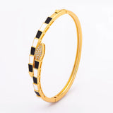 Copper Zircon Snake Bracelet for Women Cuff Bangles Party Wedding Jewelry Gift