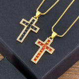 Crystal Pendant Necklace Copper Choker 6 Colors Religion Jewelry Gift