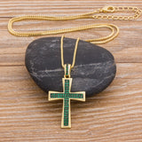 Blue/Purple/Green/Gold Crystal Pendant Necklace Copper Choker