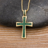 Blue/Purple/Green/Gold Crystal Pendant Necklace Copper Choker