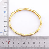 Crystal Zircon Gold-Plated Bangles Women's Jewelry