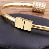 Geometric CZ Cuffs Adjustable Bracelet Women's Jewelry