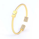 Geometric CZ Cuffs Adjustable Bracelet Women's Jewelry