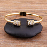 Geometric CZ Cuffs Adjustable Bracelet Women's Jewelry