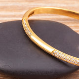 Rainbow Rhinestone Zircon Cuffs Bracelet Women Open Bangles