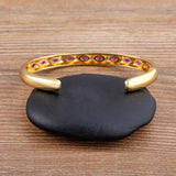 Geometric Rainbow CZ Bracelet for Women