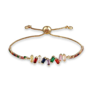 Bohemian Crystal Chain Bracelet Women Charm Wedding Jewelry