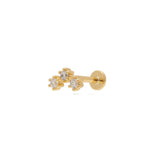 925 Sterling Silver Ear Stud Earrings For Women 18K Plating Christmas Jewelry