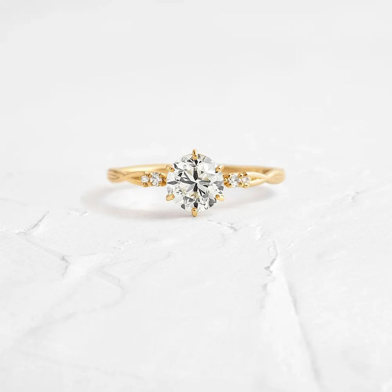925 Silver Geometric Zircon Ring Wedding Jewelry Bague Femme