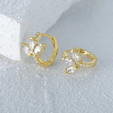 925 Silver Horse Eye CZ Earrings For Women