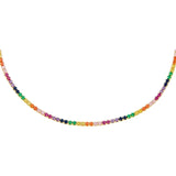 Colorful Zircon Clavicle Necklace Choker Collares Bijoux Party Gift