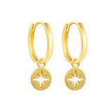 14K Zircon Snake Hoops Earrings Punk Piercing Earings Gift